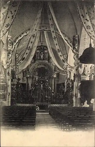 Ak Baugé Maine et Loire, Interieur de l'Eglise