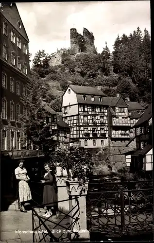 Ak Monschau Montjoie in der Eifel, Blick zum Haller