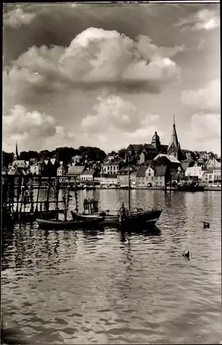 Ak Flensburg in Schleswig Holstein, Hafen