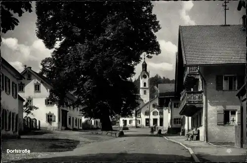 Ak Bad Kohlgrub in Oberbayern, Dorfstraße