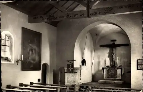 Ak Bad Kohlgrub in Oberbayern, Ev. Kirche, Innenansicht