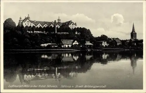 Ak Plön in Holstein, Schloss, Staatl. Bildungsanstalt