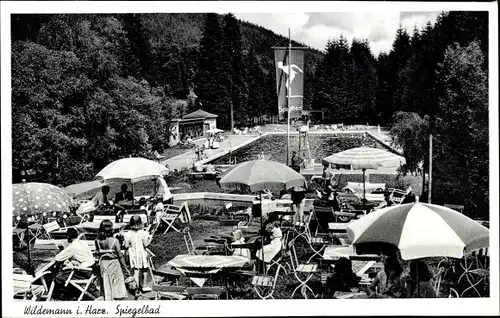 Ak Wildemann Clausthal Zellerfeld im Oberharz, Spiegelbad