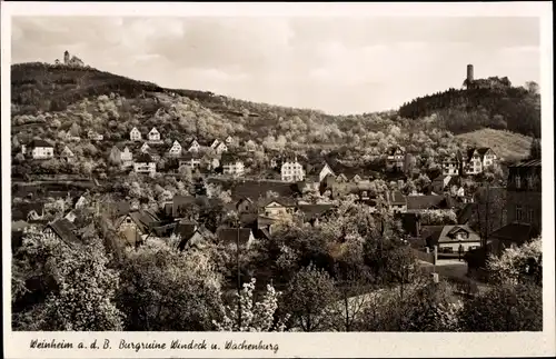 Ak Weinheim an der Bergstraße Baden, Burgruine Windeck, Wachenburg