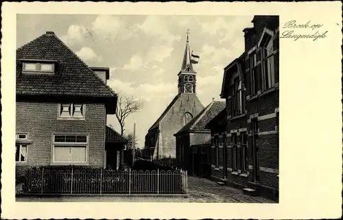 Ak Broek op Langedijk Nordholland Niederlande, Kirche, Wohnhaus