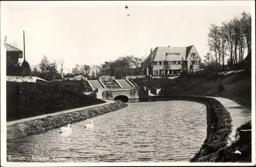 Ak Bussum Nordholland Niederlande, Nieuwe Vijver