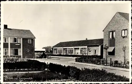 Ak Broek op Langedijk Nordholland Niederlande, Siedlung, Straße