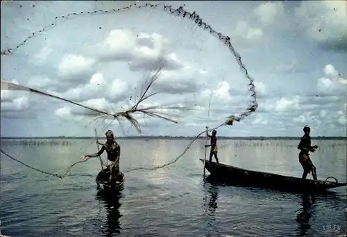 Ak Afrika, Peche au filet, Net fishing