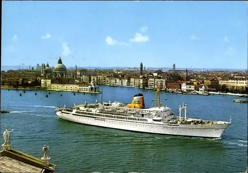 Ak Passagierschiff TN Ausonia, Reederei Adriatica di Navigazione