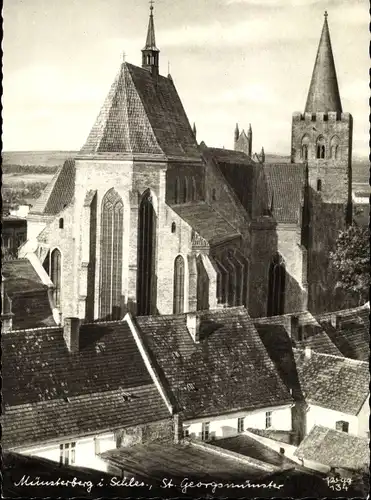 Ak Ziębice Münsterberg Schlesien, St. Georgsmünster