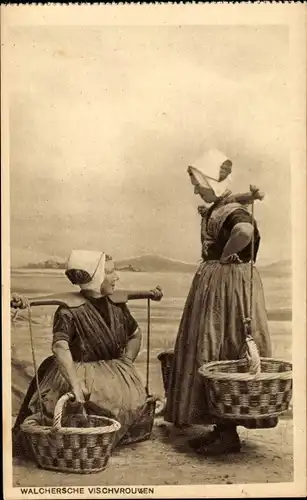 Ak Walcheren Zeeland, Walchersche Vischvrouwen