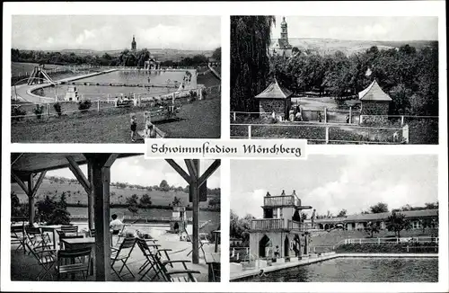 Ak Mönchberg im Spessart, Schwimmstadion