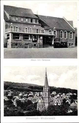 Ak Wilsenroth Dornburg im Westerwald Hessen, Pension Zur schönen Aussicht