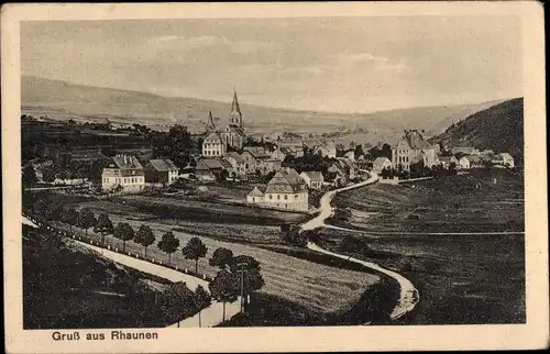 Ak Rhaunen Rheinland Pfalz, Blick auf den Luftkurort, Kirche