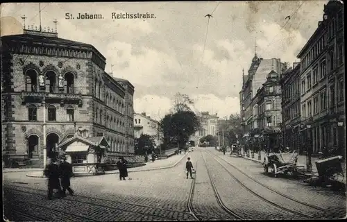 Ak St. Johann Saarbrücken im Saarland, Reichsstraße