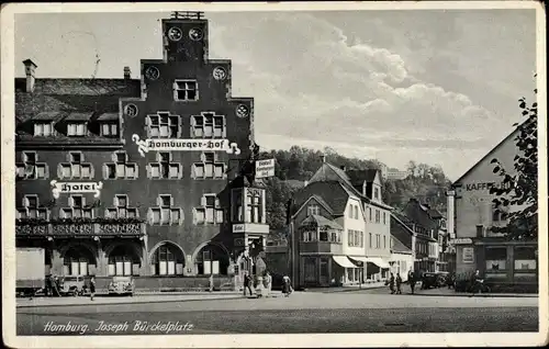 Ak Homburg in der Pfalz Saarland, Joseph Bürckelplatz, Hotel Homburger Hof