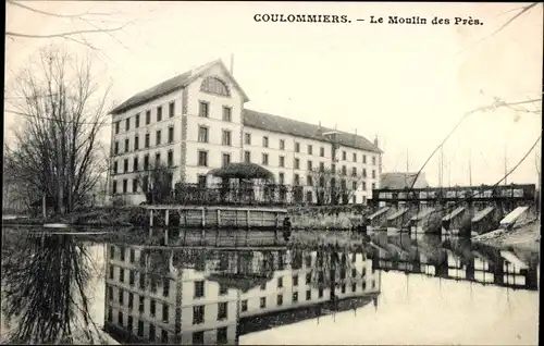 Ak Coulommiers Seine et Marne, Le Moulin des Pres