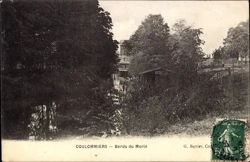 Ak Coulommiers Seine et Marne, Bords du Morin