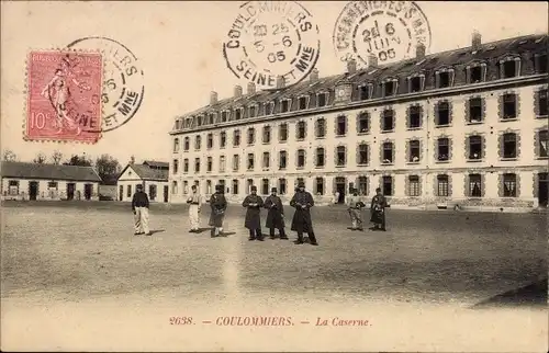 Ak Coulommiers Seine et Marne, La Caserne