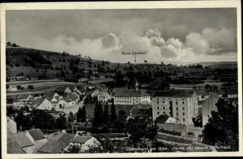 Ak Odernheim am Glan Rheinland Pfalz, Neues Schulhaus, Gesamtansicht