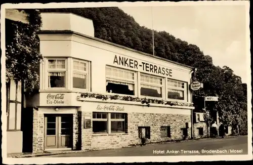 Ak Brodenbach an der Mosel, Hotel Anker Terrasse