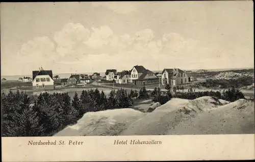 Ak Nordseebad Sankt Peter Ording, Hotel Hohenzollern