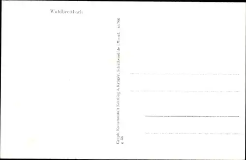 Ak Waldbreitbach an der Wied, Westerwaldklinik