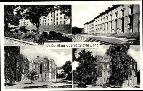 Ak Waldbröl im Oberbergischen Land, Kinderheim, Krankenhaus, Altersheim