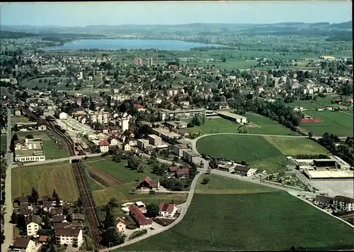 Ak Wetzikon Kt Zürich Schweiz, Luftaufnahme