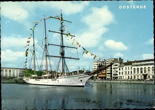 Ak Oostende Ostende Westflandern, Mercator, Le navire ecole belge, Segelschiff