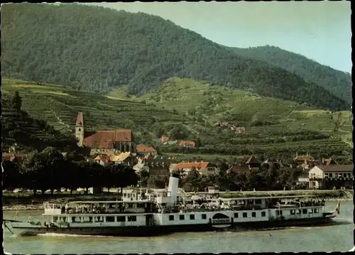 Ak Spitz in Niederösterreich, Salondampfer