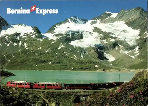 Ak Bernina-Express, Lokomotive, Bernina-Pass, Lago Bianco, Piz Cambrena