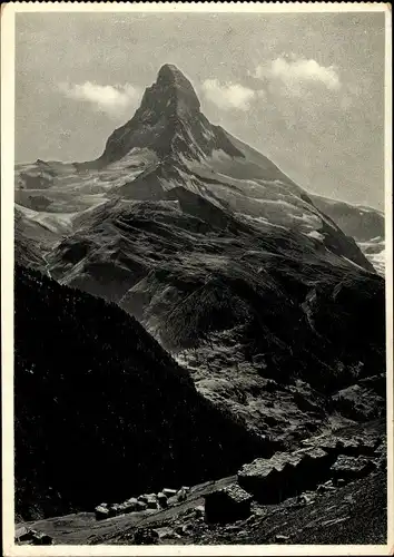 Ak Zermatt Kanton Wallis, Matterhorn, Findelen