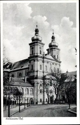 Ak Waldsassen in der Oberpfalz, Kirche