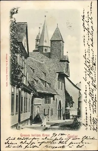 Ak Goslar am Harz, großes heiliges Kreuz