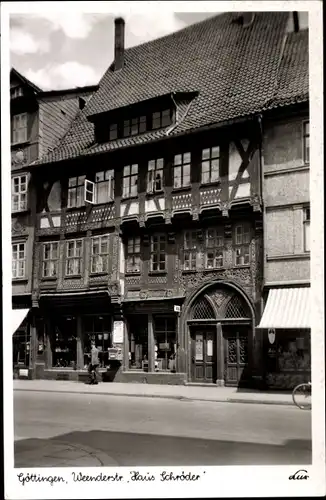 Ak Göttingen, Haus A. Schröder, Warenhandlungen, Weenderstr.