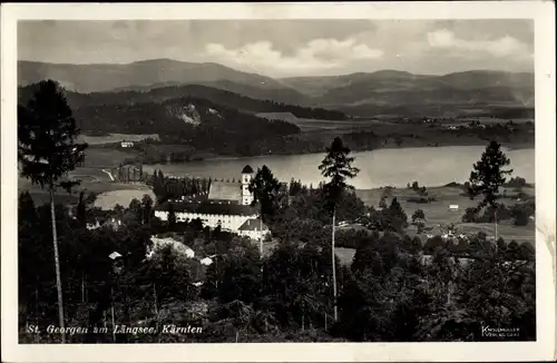 Ak Sankt Georgen am Längsee Kärnten, Gesamtansicht