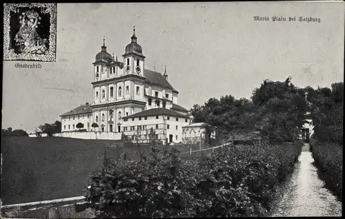 Ak Maria Plain Bergheim in Salzburg, Wallfahrtskirche, Gnadenbild