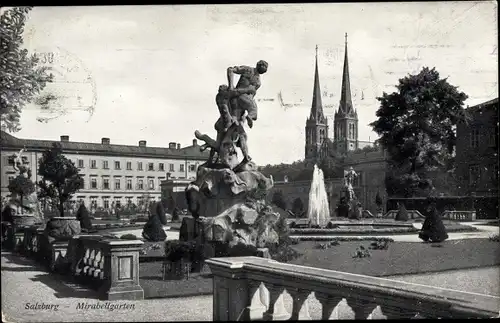 Ak Salzburg Österreich, Mirabellgarten