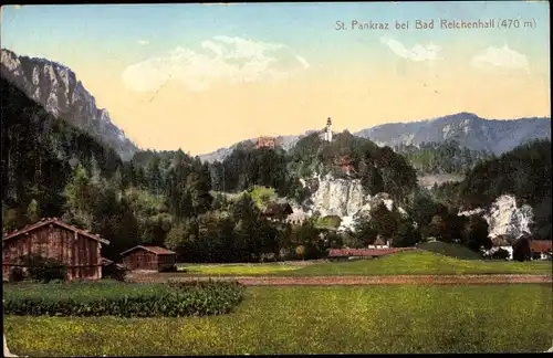 Ak Karlstein Bad Reichenhall in Oberbayern, Wallfahrtskirche St. Pankraz