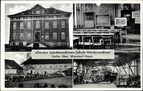 Ak Liethe Wunstorf in Niedersachsen, DEULA Landmaschinen Schule Niedersachsen