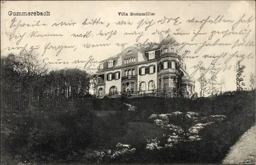 Ak Gummersbach im Oberbergischen Kreis, Villa Steinmüller
