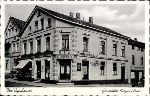 Ak Bad Oeynhausen, Badehaus 8, Gaststätte Meyer und Lüers