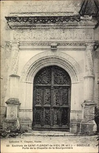 Ak Bouzillé Maine et Loire, Porte de la Chapelle de la Bourgonnière