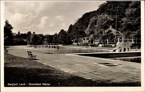 Ak Wald im Rheinland Solingen in Nordrhein Westfalen, Strandbad Ittertal