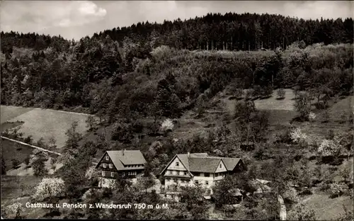Ak Lautenbach im Renchtal Schwarzwald, Sohlberg, Gasthaus z. Wandersruh