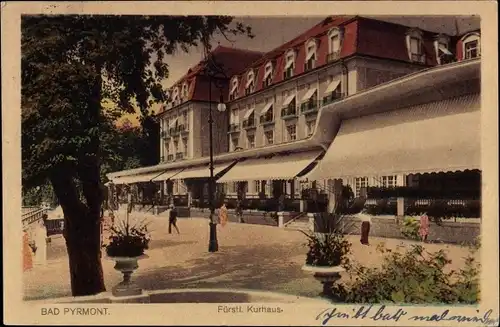 Ak Bad Pyrmont in Niedersachsen, Fürstliches Kurhaus