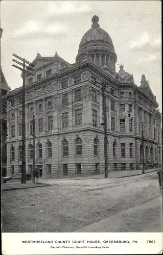 Ak Greensburg Pennsylvania USA, Westmoreland County Court House