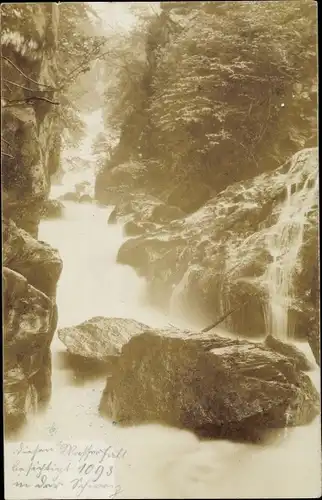 Foto Ak Murg Kanton Sankt Gallen, Wasserfall