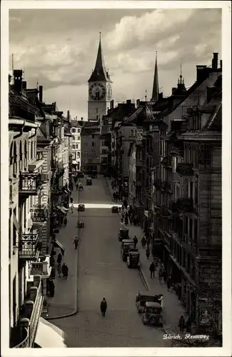 Ak Zürich Stadt Schweiz, Rennweg